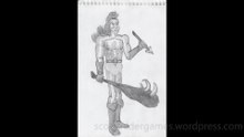Barbarian Pencil Sketch Video #3 (10-17-2025)