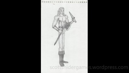 Barbarian Pencil Sketch Video #4 (10-17-2025)