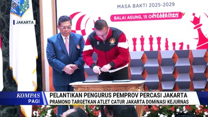 Pelantikan Hardiyanto Kenneth Jadi Ketua Percasi DKI Jakarta, Pramono Anung Beri Tantangan