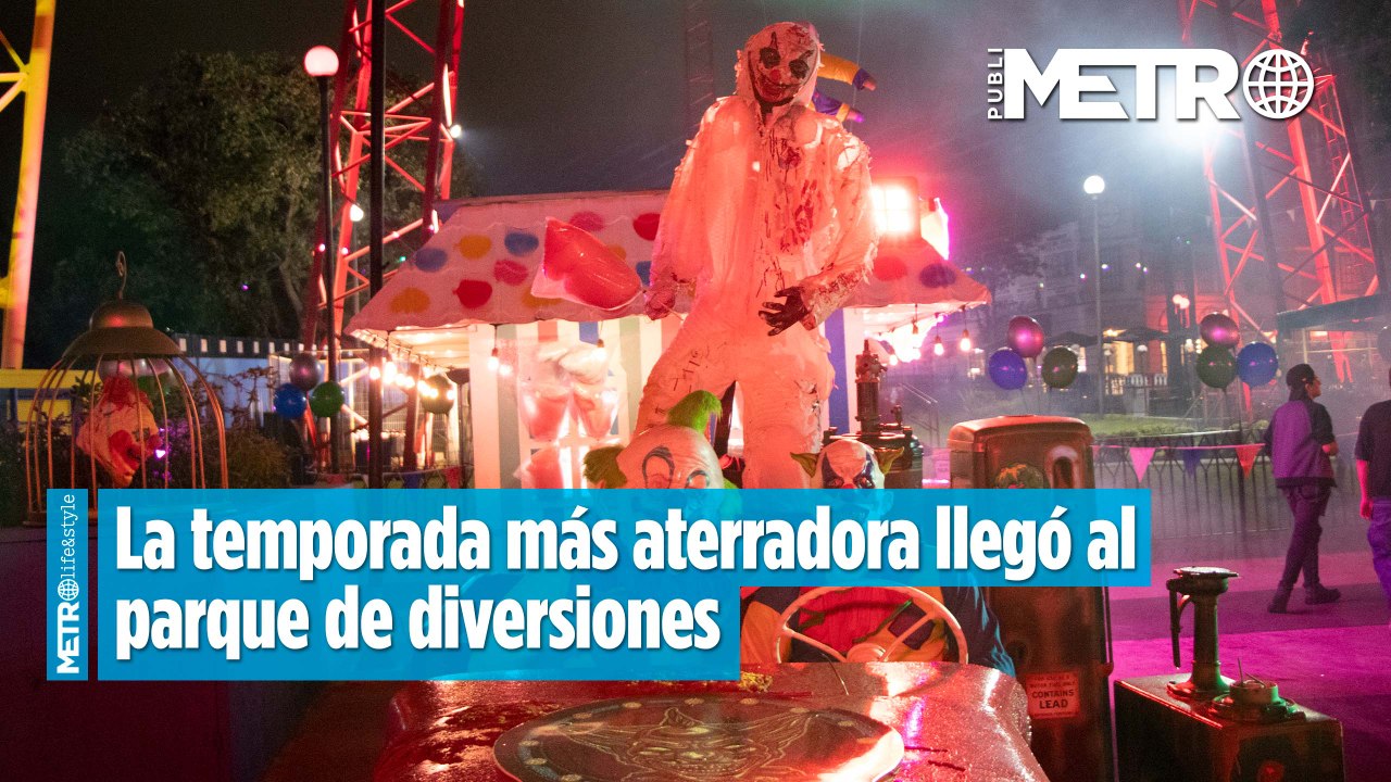 La temporada más aterradora llegó al parque de diversiones: ¿te atreves a entrar?
