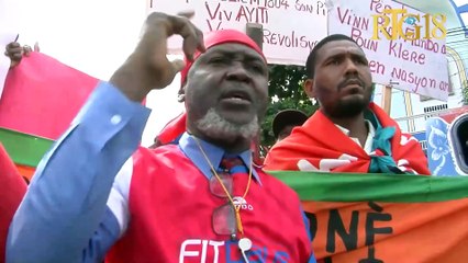 "Mouvman Nasyonal nan Non Zansèt yo pou Liberasyon Pèp la" òganize yon sit-in devan legliz Altagrace