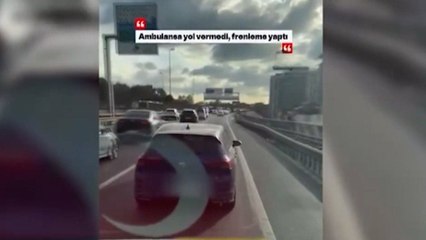 Bakan Yerlikaya "Gereği yapıldı" diye paylaştı: Ambulansa yol vermeyen sürücü yakalandı