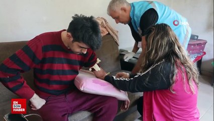 Hatay'da 3 Yıl sonra duş alan Barış'ın annesi yuva kurmasını istiyor