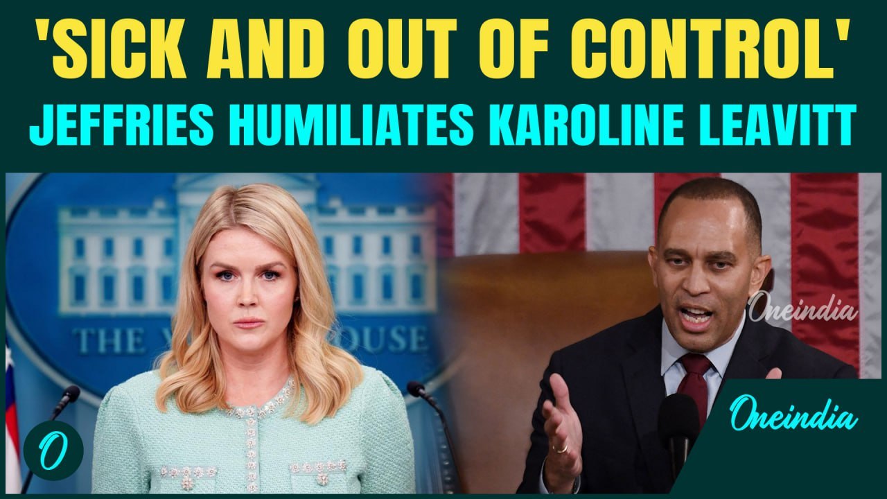 ‘Stone-Cold Liar’: Hakeem Jeffries SLAMS Karoline Leavitt Over Hamas, Illegals And Govt Shutdown