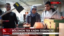 Samsun'da 45 yaşında üniversiteye başladı