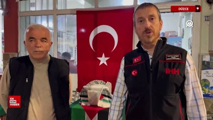 Düzce'de bir esnaf günlük gelirini Gazze'ye bağışladı