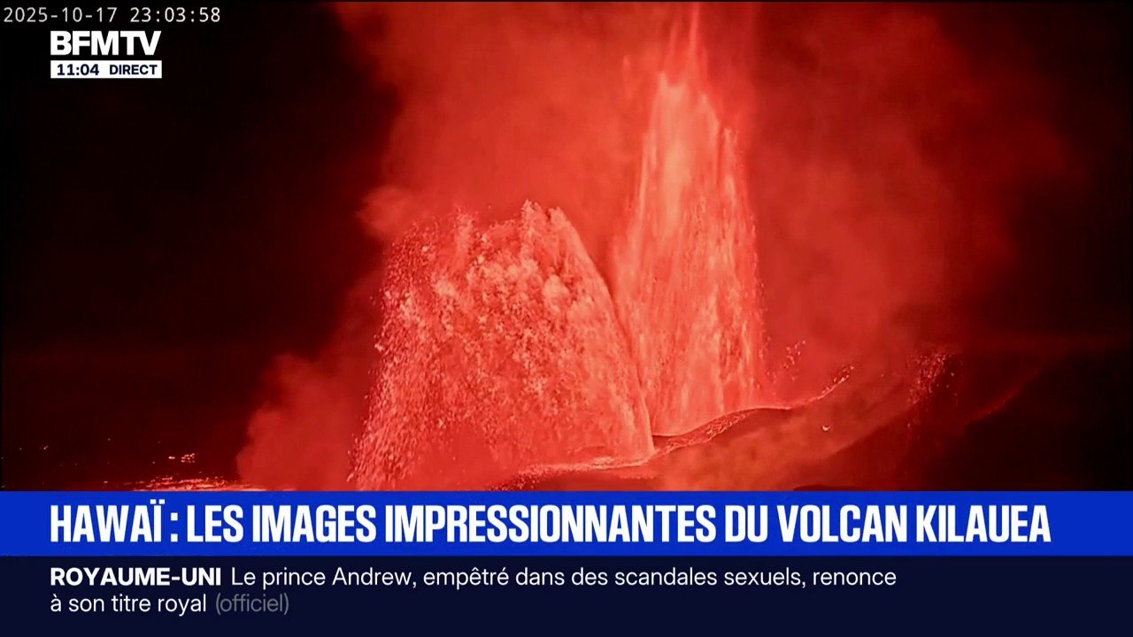 Hawaï : les images spectaculaires du volcan Kilauea en éruption