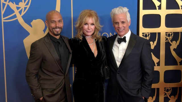 Bryton James, Tracey Bregman, and Christian Le Blanc 2025 Daytime Emmy Awards Red Carpet