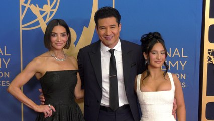 Courtney Lopez, Mario Lopez, Gia Francesca 2025 Daytime Emmy Awards Red Carpet