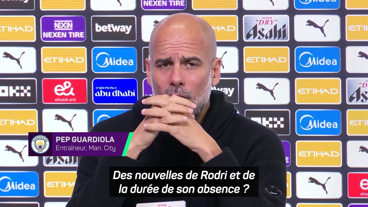 Guardiola donne des nouvelles de Rodri et Kovačić avant le match contre Everton