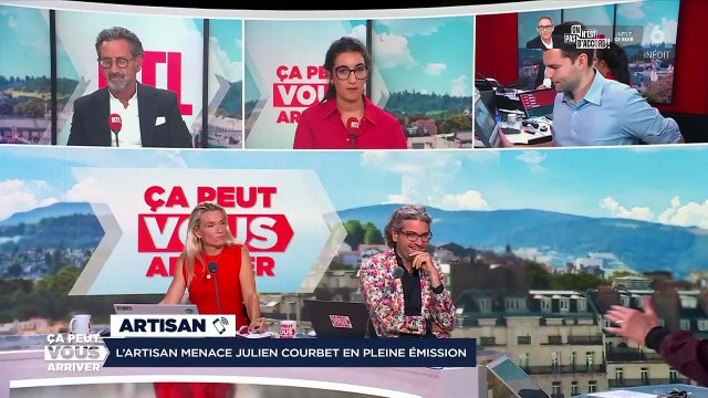 Un artisan a menacé de s'en prendre à Julien Courbet en direct sur M6.