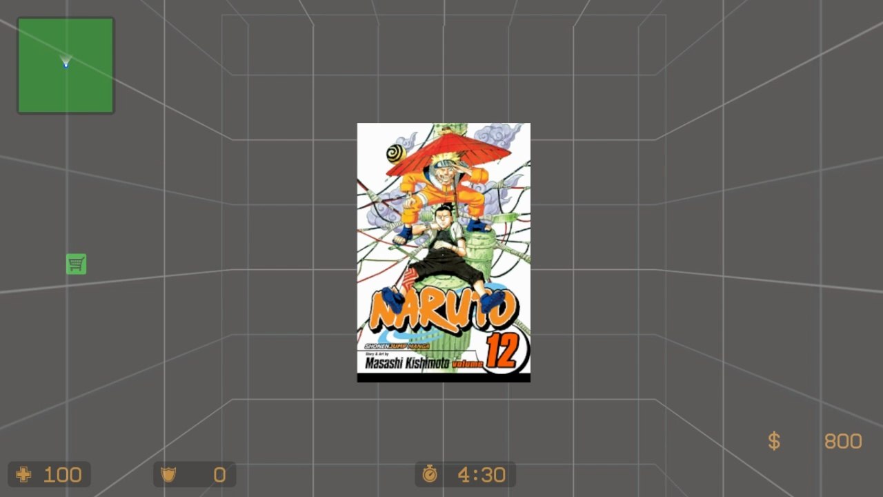NARUTO Volume 12 Cover Art spray mod | Counter-Strike: Source