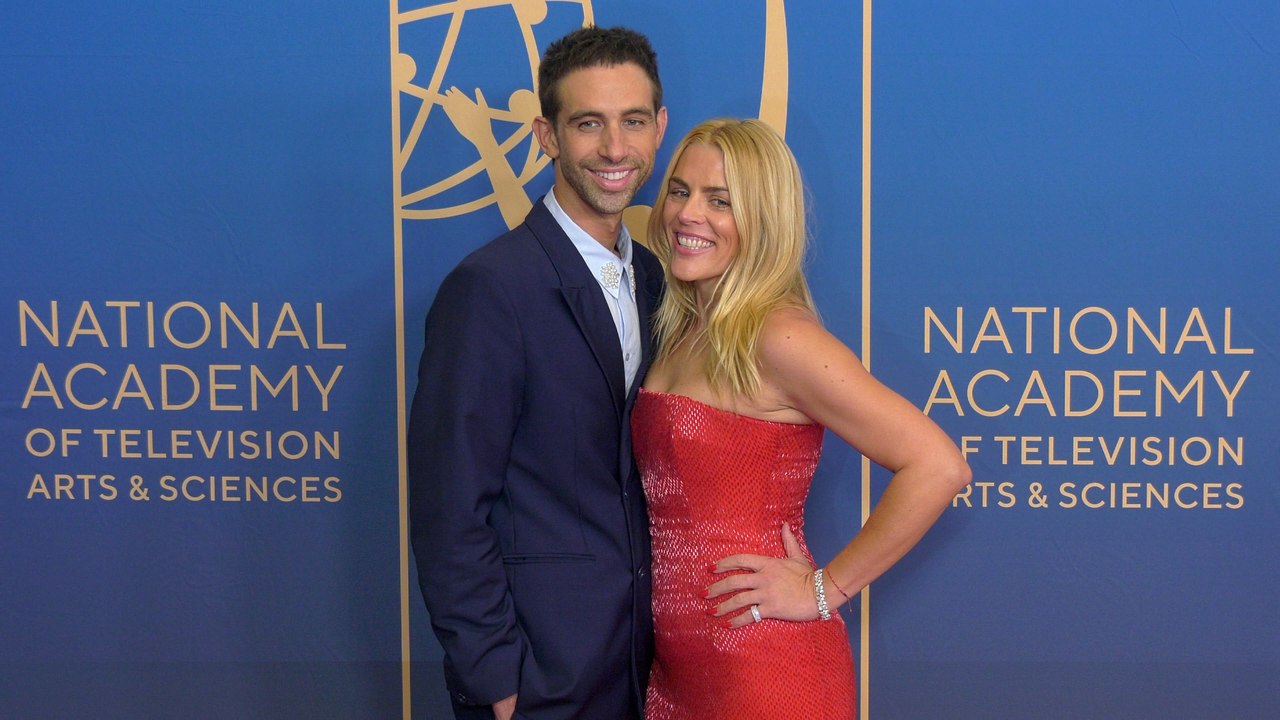 Blake Berris and Busy Philipps 2025 Daytime Emmy Awards Red Carpet