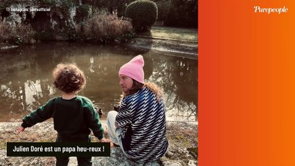 "Cet instant là où un coeur de papa plonge" : Julien Doré témoin d'un cap que son fils de 4 ans a franchi