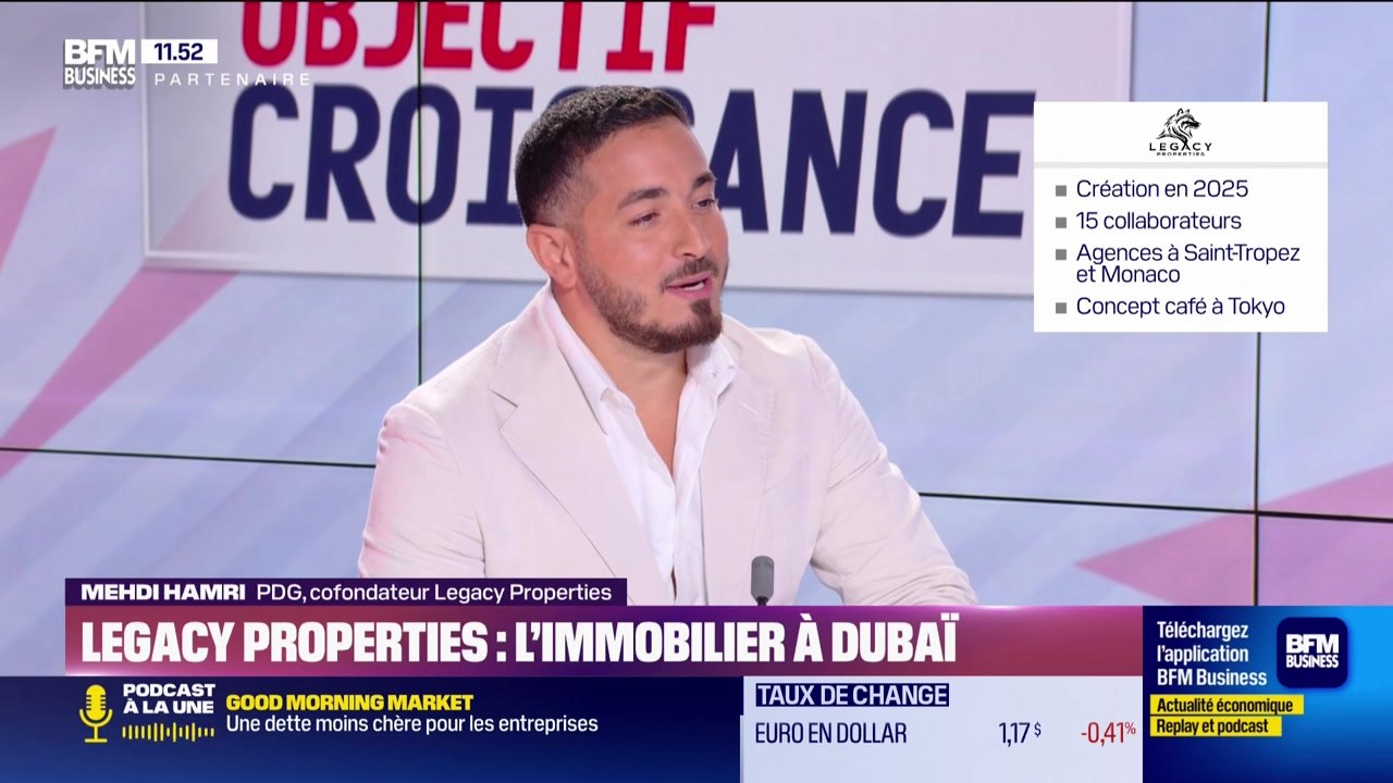 Mehdi Hamri (PDG et fondateur de Legacy Properties) : Legacy Properties, l'immobilier à Dubaï - 18/10