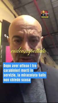 Paragone - Dopo aver offeso i tre carabinieri morti in servizio, la miracolata Salis non chiede scusa (18.10.25)