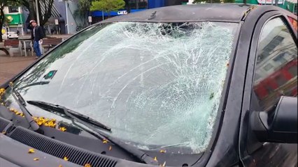 Ciclista sofre fratura aberta em acidente de trânsito no Centro