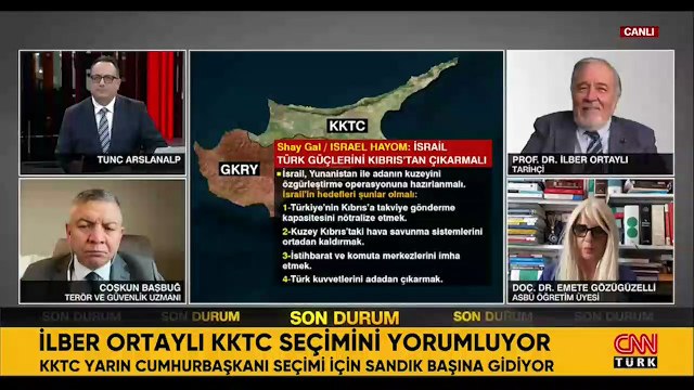 İlber Ortaylı’dan CNN Türk'te kıbrıs açıklaması: 'Federasyon tezi bir palavradır!'