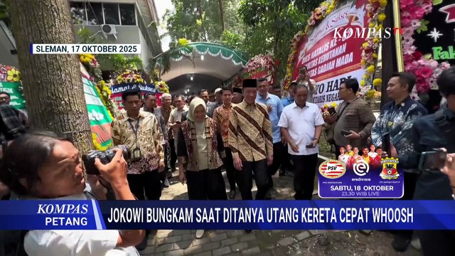 Momen Jokowi Bungkam saat Ditanya Utang Kereta Cepat Whoosh yang Ditolak Menkeu Purbaya