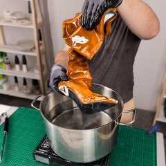 Old shoes beyond recognition, we got a pretty handbag