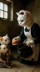 This a poor cat family he not eat foods🍉he is poor and needy family a cute kitten to help them and give foods🍉For this kitten For his happiness 🙂🥲Emotional story........