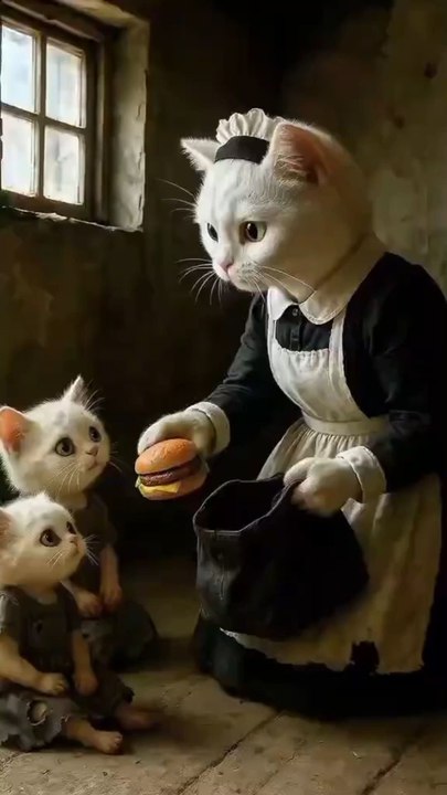 This a poor cat family he not eat foods🍉he is poor and needy family a cute kitten to help them and give foods🍉For this kitten For his happiness 🙂🥲Emotional story........