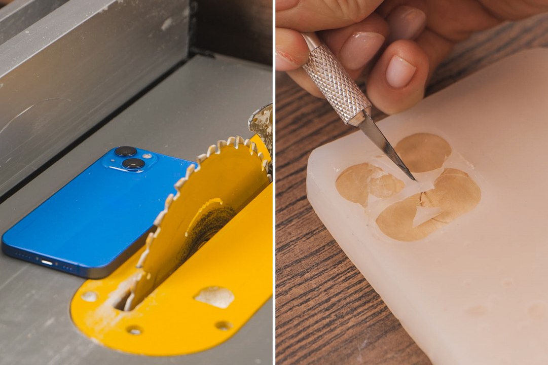 Handmade leather flip case for your smartphone