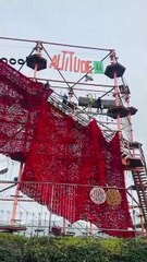'A beautiful moment of togetherness and remembrance': Skegness' poppy display takes shape