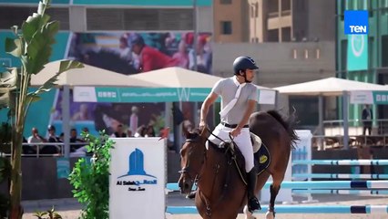 لليوم الثانى تتواصل فعاليات البطولة الدولية لقفز الموانع التى تستضيفها ملاعب وادى الفروسية