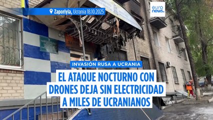 Un bombardeo nocturno de drones rusos deja a miles de personas sin electricidad en toda Ucrania
