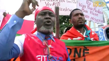 "Mouvman Jenès La (MJL)" reyalize yon sit-in devan biwo OEA