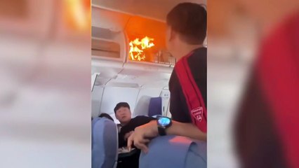 Havada yangın paniği! Bagaj alev aldı, yolcular korku dolu anlar yaşadı