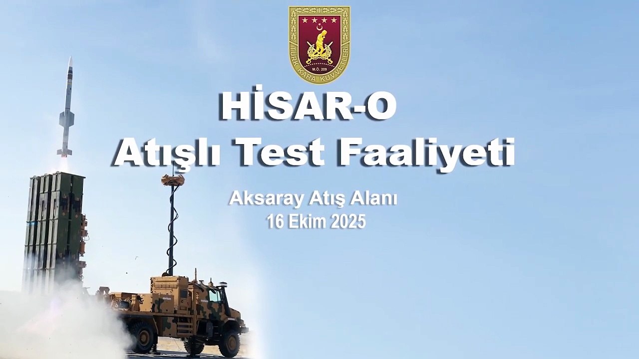 Gök Vatan'ın kalkanı ''Hisar-O'' bir testi daha geçti