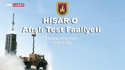 Hisar-O hedefini başarıyla imha etti