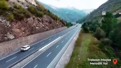 Türkiye’nin üçüncü melodili yolu Trabzon’da açıldı