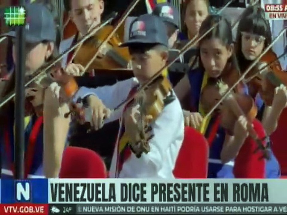 Sistema de Orquestas de Venezuela se presenta en Roma a horas de la canonización de nuestros Santos