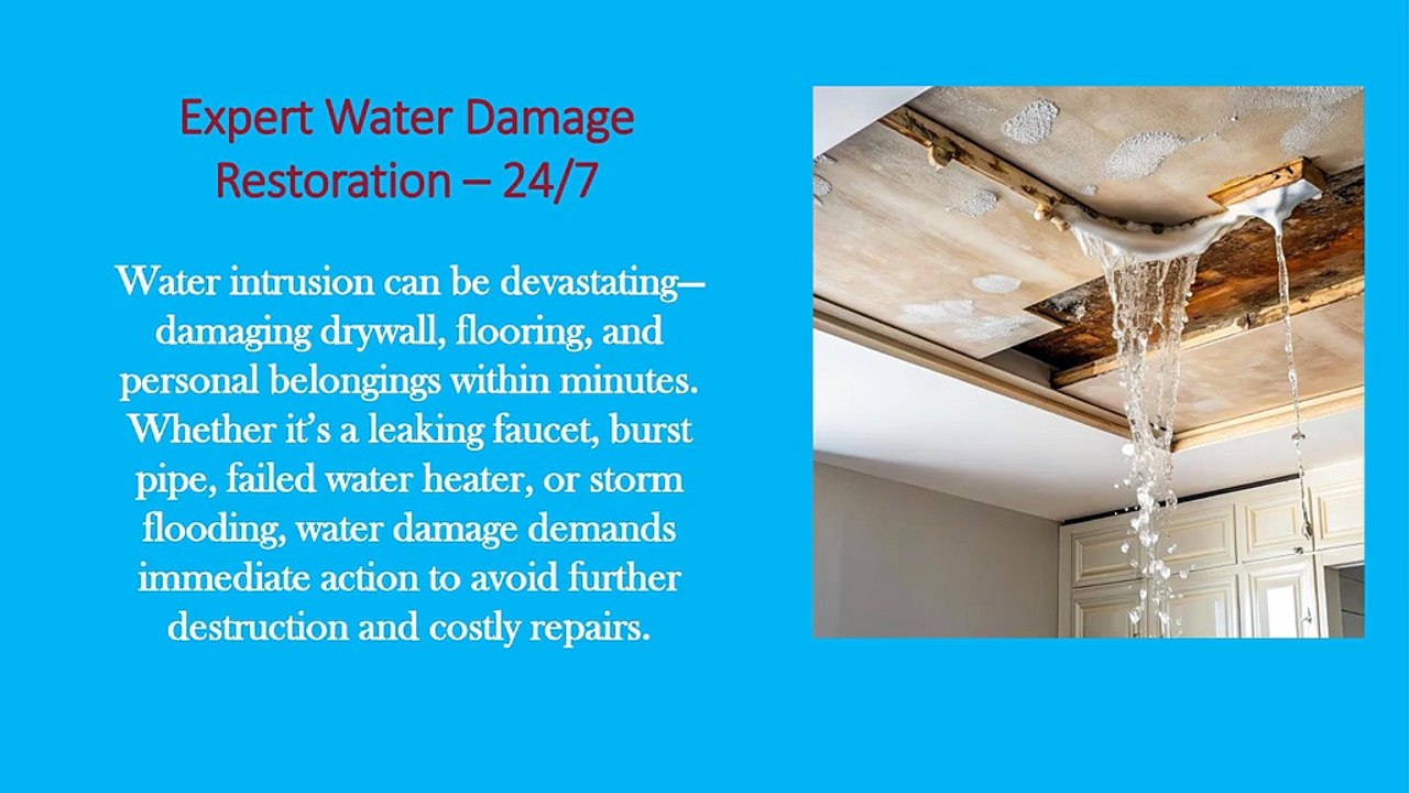 Water Damage Restoration- Emergency Water Cleanup At MSI