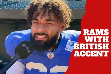 Los Angeles Rams players try to do their best British accents in a funny video