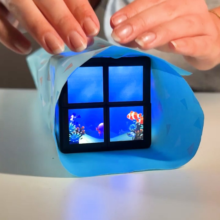 WOW CUBE Wrapped Perfectly in Seconds! 🎲