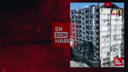 Diyarbakır'da ağır hasarlı 11 katlı bina yıkım sırasında çöktü