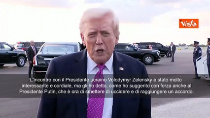 Trump: Kiev e Mosca si fermino dove sono. Confini territoriali sono stati definiti dalla guerra