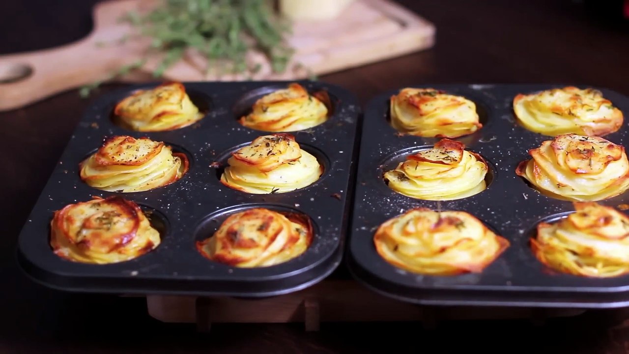 Parmesan Potato Stacks by Ella