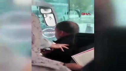 Otobüs şoförüne ''Sen misin kızıma bağıran'' dayağı!