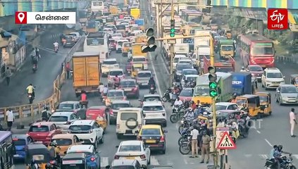 சென்னை புறநகர் பகுதியில் மீண்டும் போக்குவரத்து நெரிசல்!
