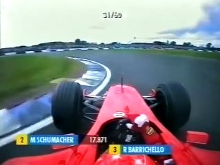 F1 – Michael Schumacher (Ferrari V10) Onboard – Great Britain 2001