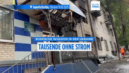 Flut russischer Drohnen: Tausende ohne Strom in der Ukraine