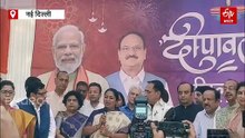 दिल्ली बीजेपी के दीपावली मिलन में बिहार के लिट्टी चोखा ने जमाया रंग