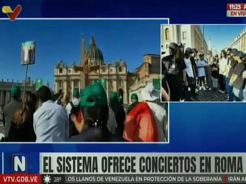 Niños del Sistema de Orquestas de Venezuela mandan sus saludos y agradecimientos desde Roma