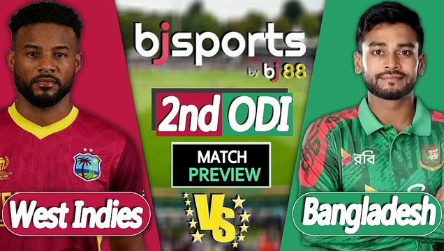 Bangladesh vs West Indies 2025 | BAN vs WI 2nd ODI Match Preview |
