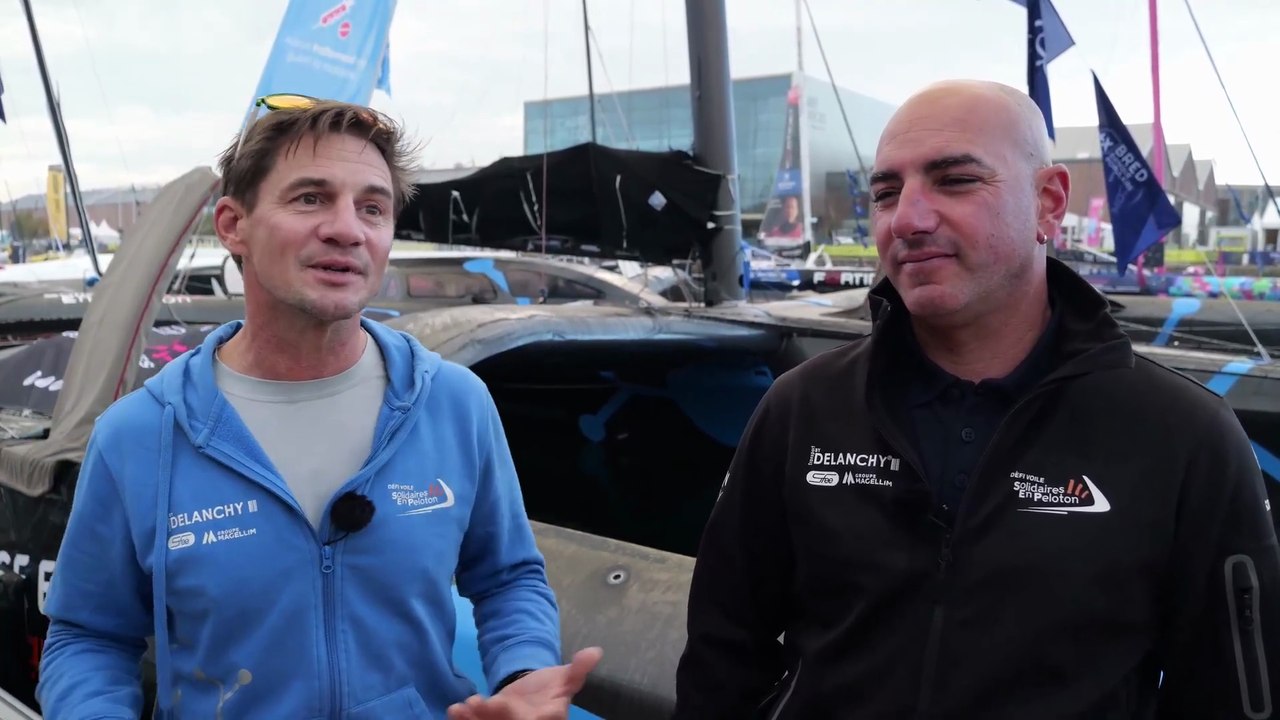 TRANSAT CAFÉ L'OR Le Havre Normandie 2025 -  Interview Thibaut Vauchel-Camus & Damien Seguin  Solidaires en Peloton